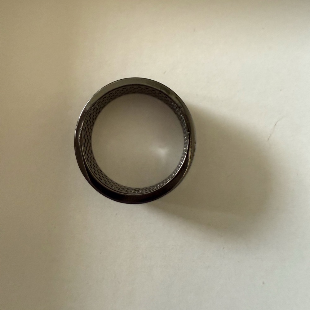 Gunmetal Pave Melinda Maria Ring Size 8 - Picture 4 of 4